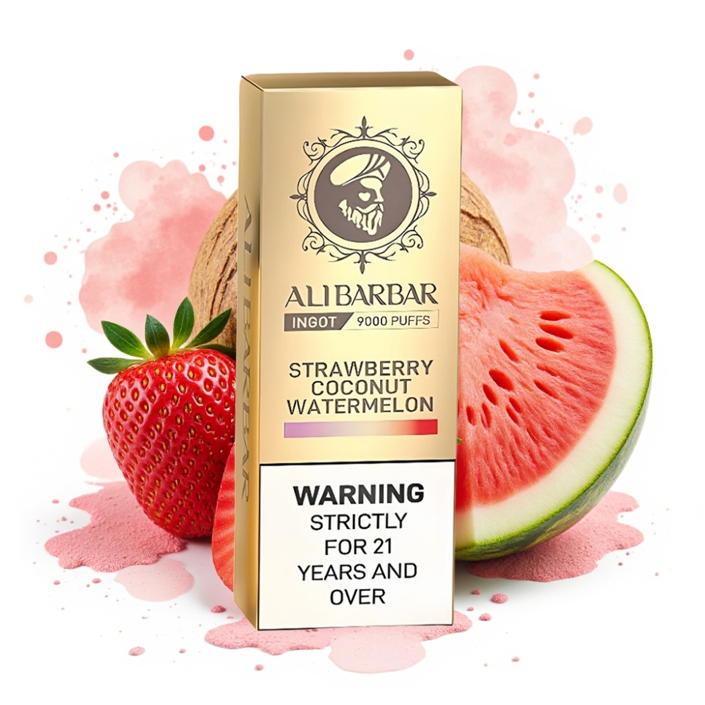 Alibarbar Ingot 9000 Puffs 22ml 2350mAh Strawberry Coconut Watermelon