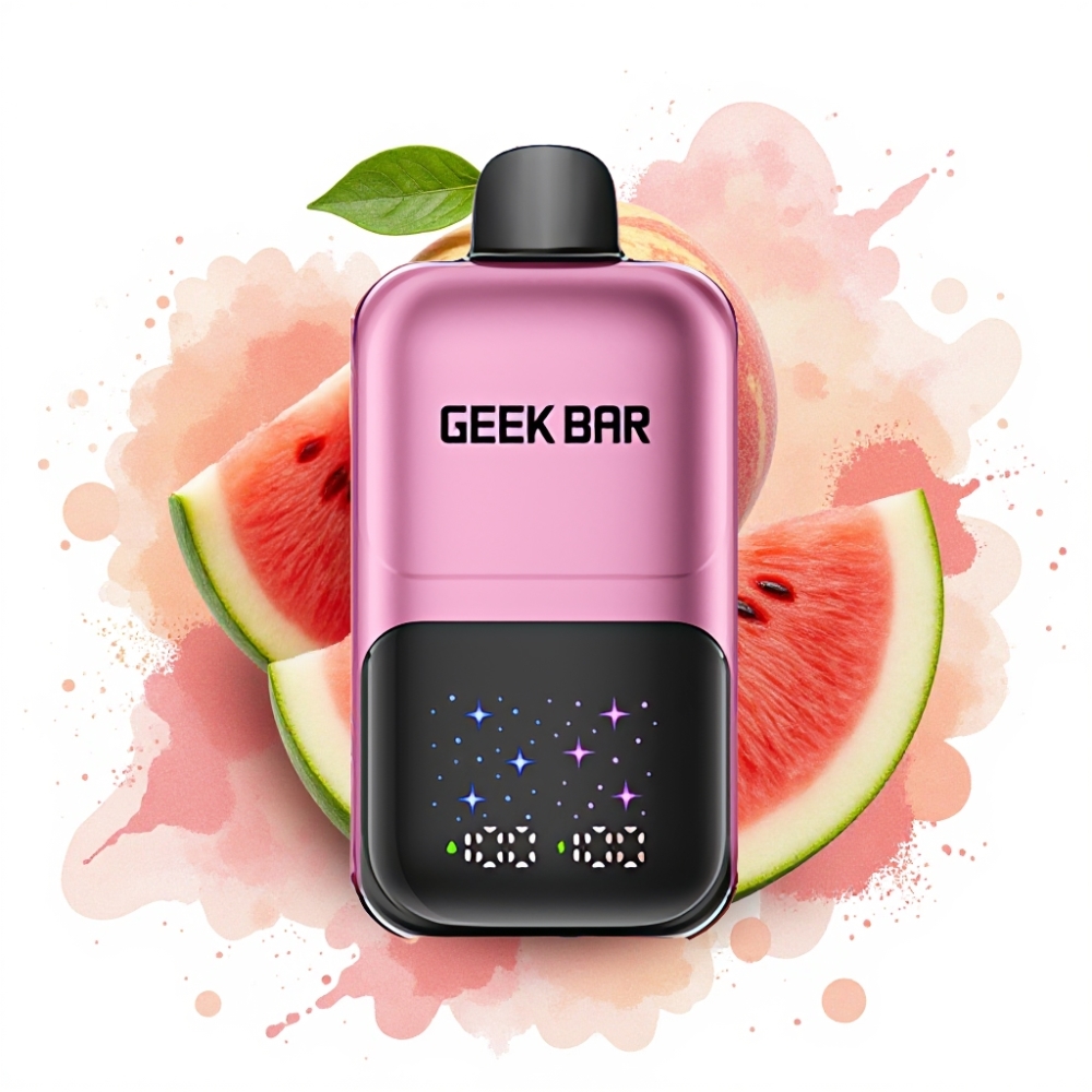 GEEK BAR 2GO 50000 Puffs Dual Tank 20mL Interactive Screen Peach & Watermelon