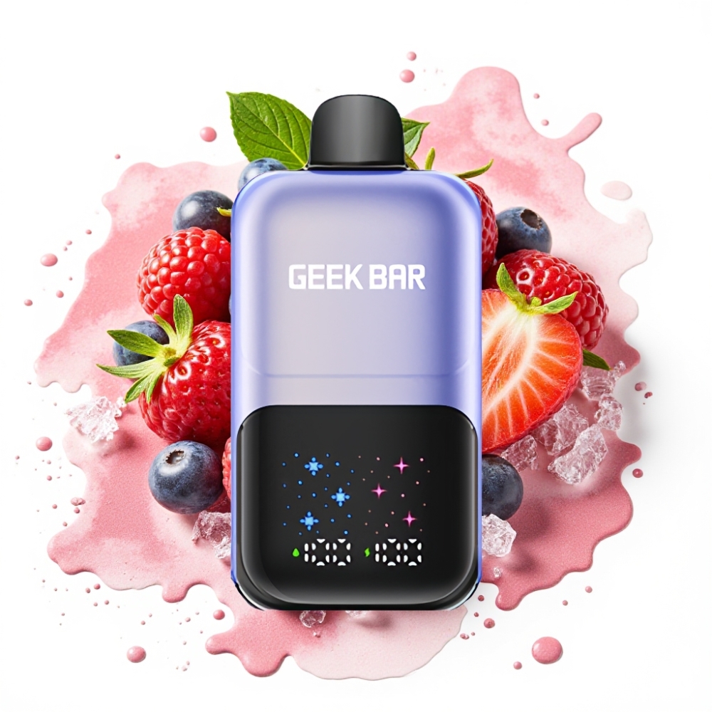 GEEK BAR 2GO 50000 Puffs Interactive Screen Dual Tank 20mL Mixed Berries Ice