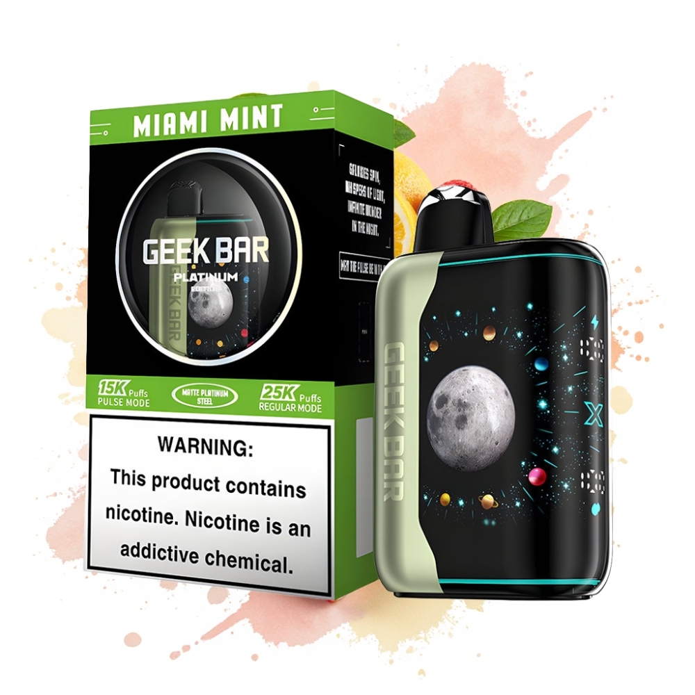 GEEK BAR Platinum 25000 Puffs Miami Mint Dual Mesh Coil USB-C Quick Charge