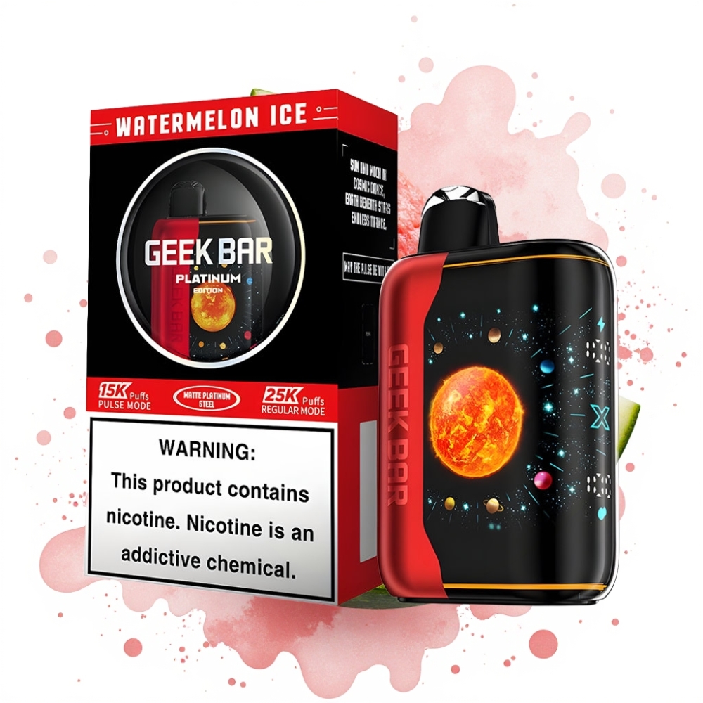 GEEK BAR Platinum 25000 Puffs Pulse Mode Dual Mesh 20mL Watermelon Ice