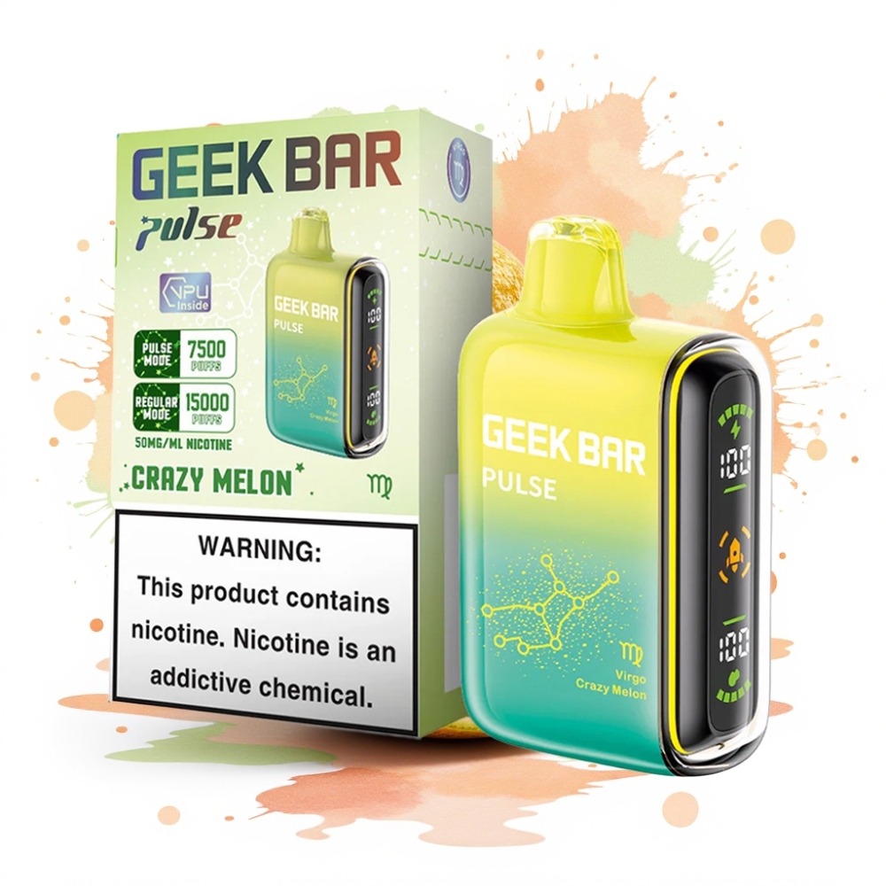 Geek Bar Pulse 15000 Puffs 16ML 5% 650mAh USB-C Adjustable Airflow Zodiac Edition