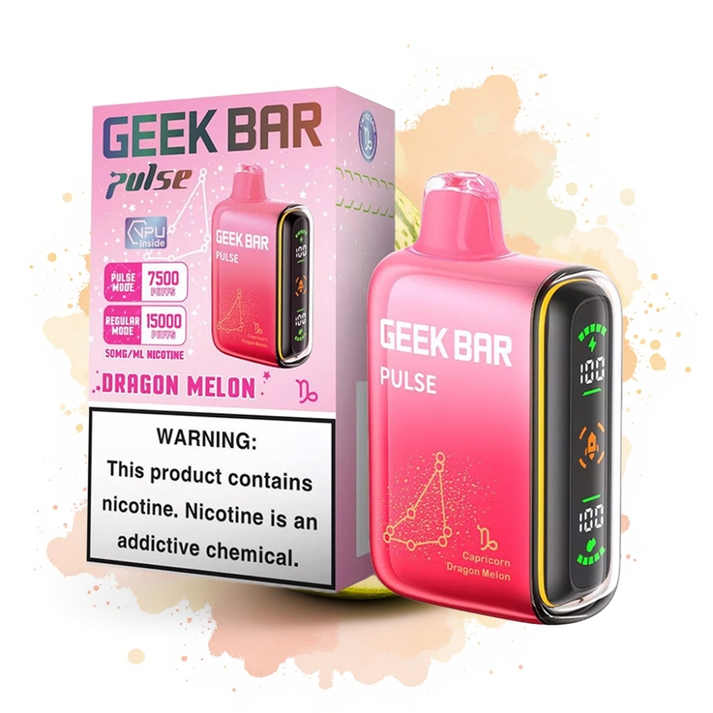Geek Bar Pulse 15000 Puffs 16ML 5% 650mAh USB-C Adjustable Airflow Zodiac Edition