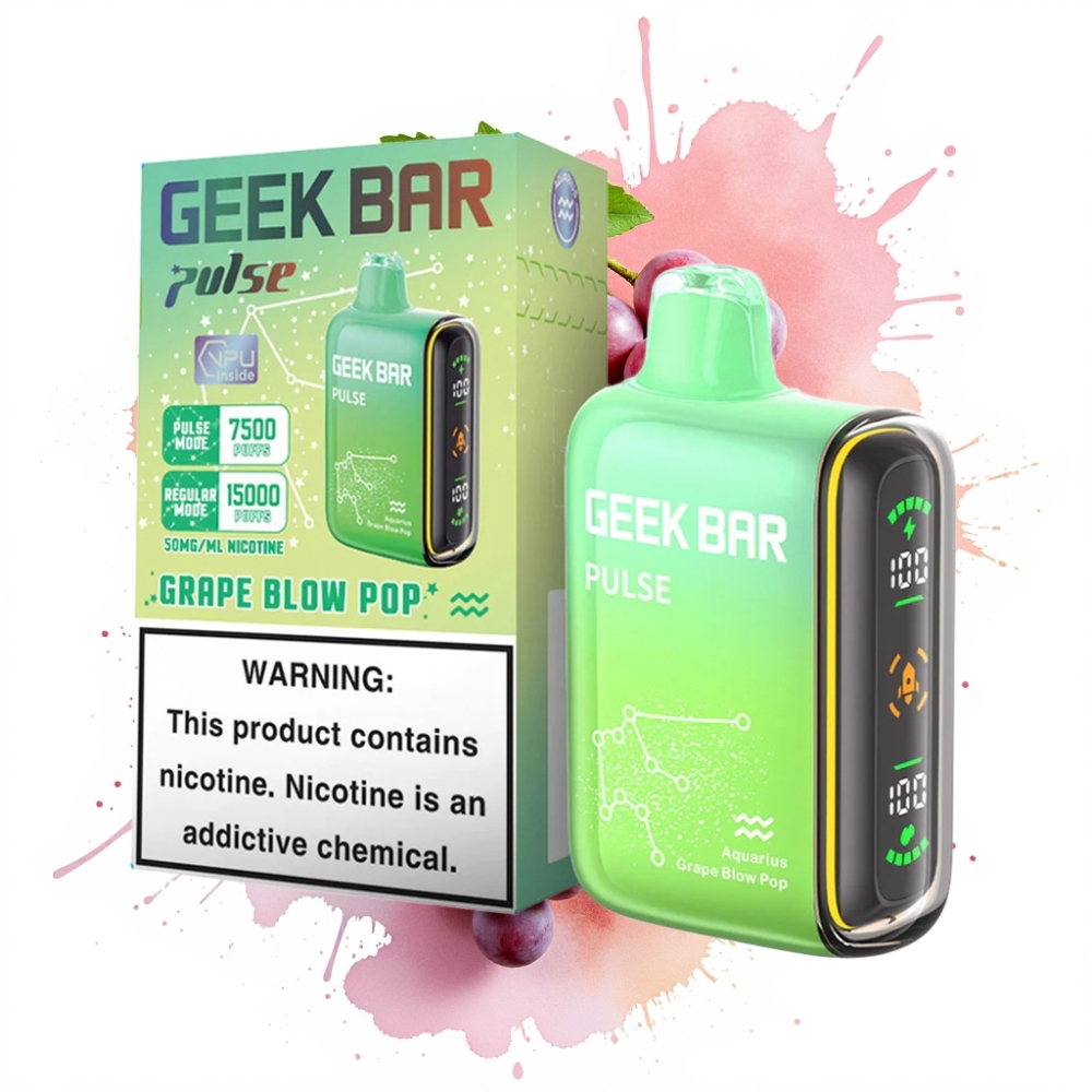 Geek Bar Pulse 15000 Puffs 16ML 5% 650mAh USB-C Adjustable Airflow Zodiac Edition