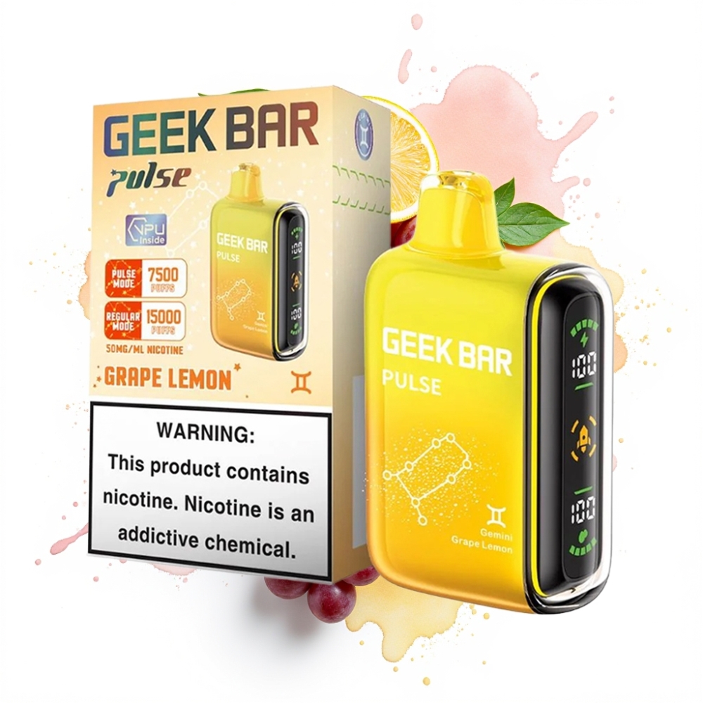 Geek Bar Pulse 15000 Puffs 16ML 5% 650mAh USB-C Adjustable Airflow Zodiac Edition