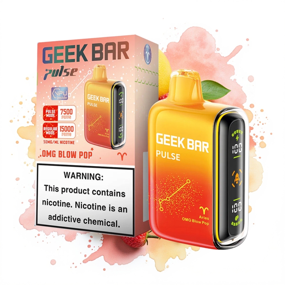 Geek Bar Pulse 15000 Puffs 16ML 5% 650mAh USB-C Adjustable Airflow Zodiac Edition
