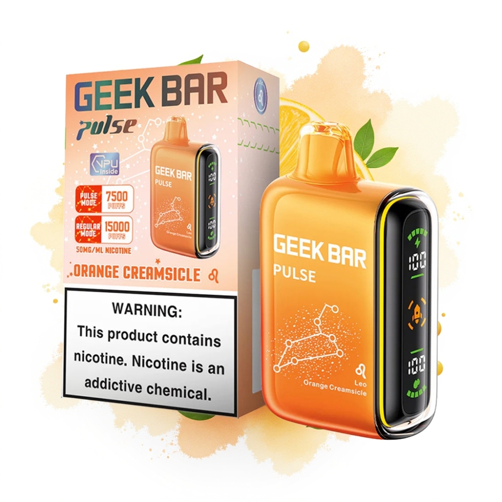Geek Bar Pulse 15000 Puffs 16ML 5% 650mAh USB-C Adjustable Airflow Zodiac Edition