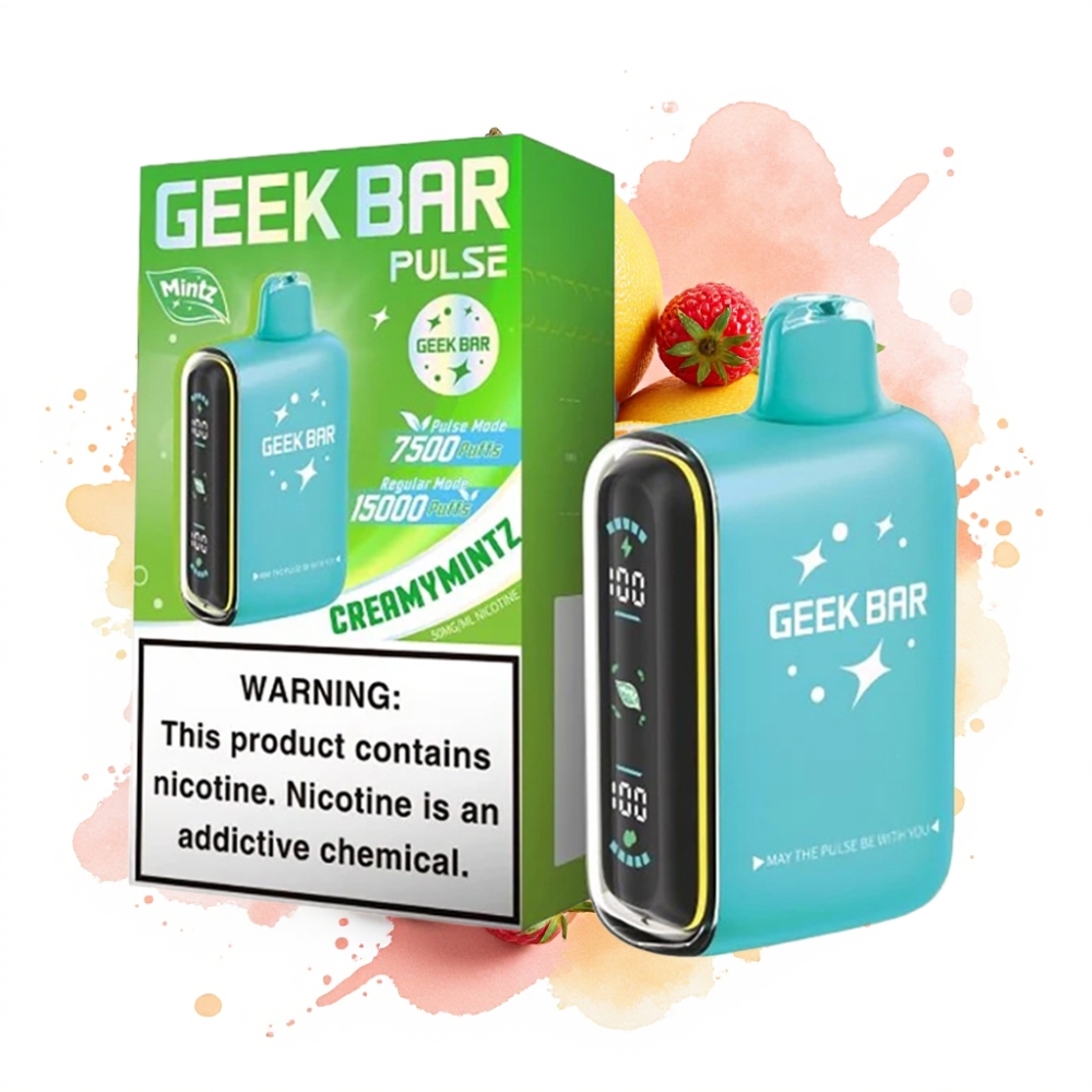 Geek Bar Pulse 15000 Puffs 16ML 5% USB Type-C Mintz Edition