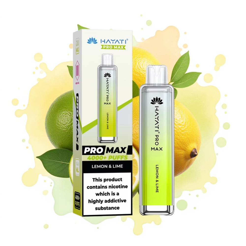 Hayati Pro Max 4000 Puffs Rechargeable Disposable Vape Lemon & Lime