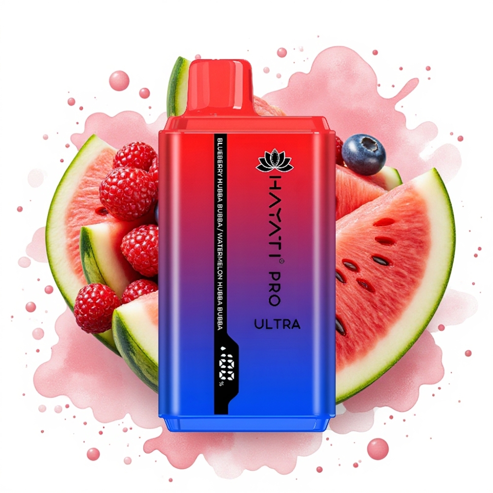 Hayati Pro Ultra 15000 Puffs 2×12ml 2% Blueberry Hubba Bubba Watermelon Hubba Bubba
