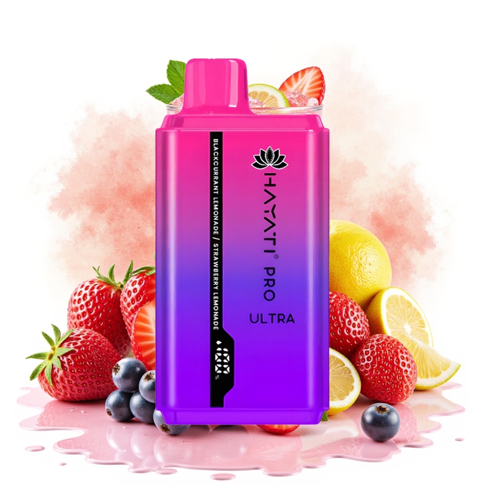 Hayati Pro Ultra 15000 Puffs 850mAh 24ml 2% Blackcurrant Lemonade Strawberry Lemonade