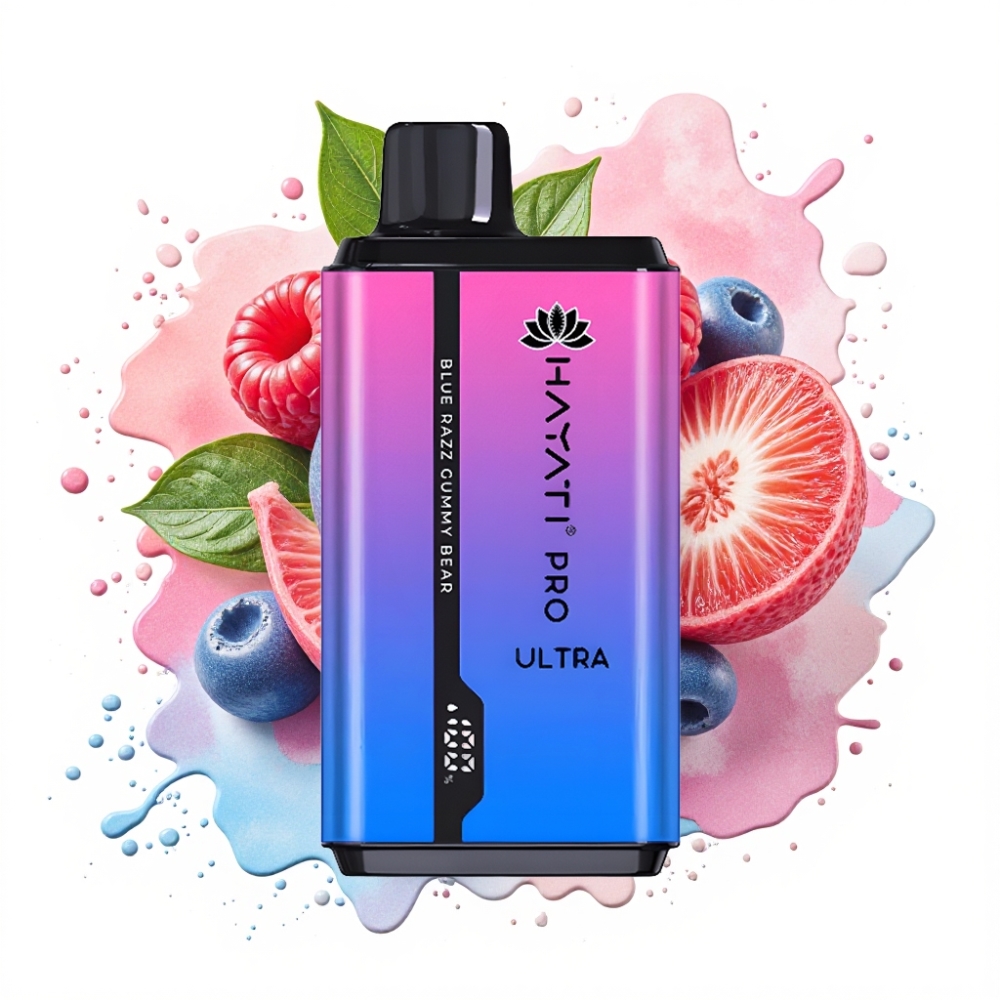 Hayati Pro Ultra 15000 Puffs 850mAh 24ml 2% Blue Razz Gummy Bear
