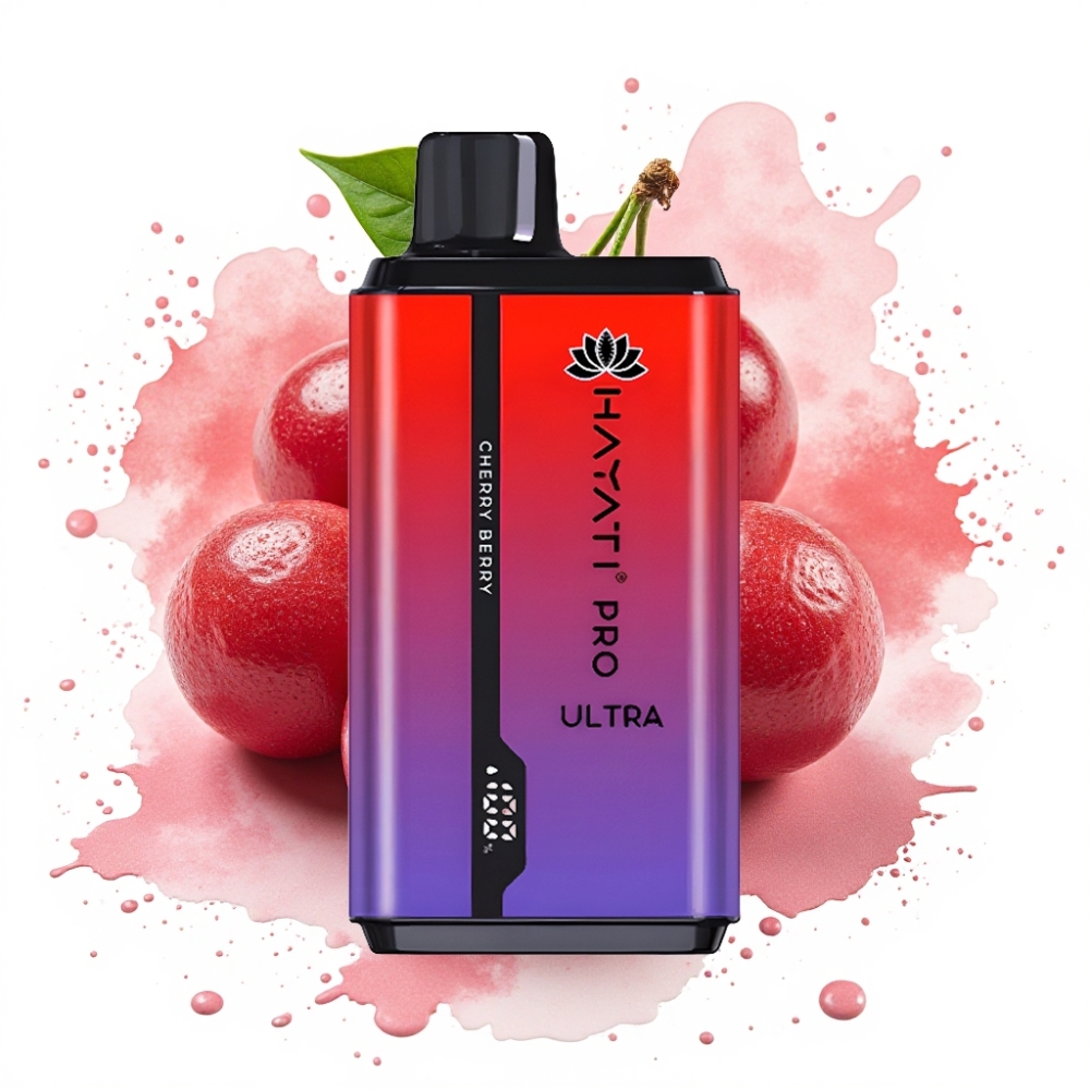 Hayati Pro Ultra 15000 Puffs 850mAh 24ml 2% Cherry Berry