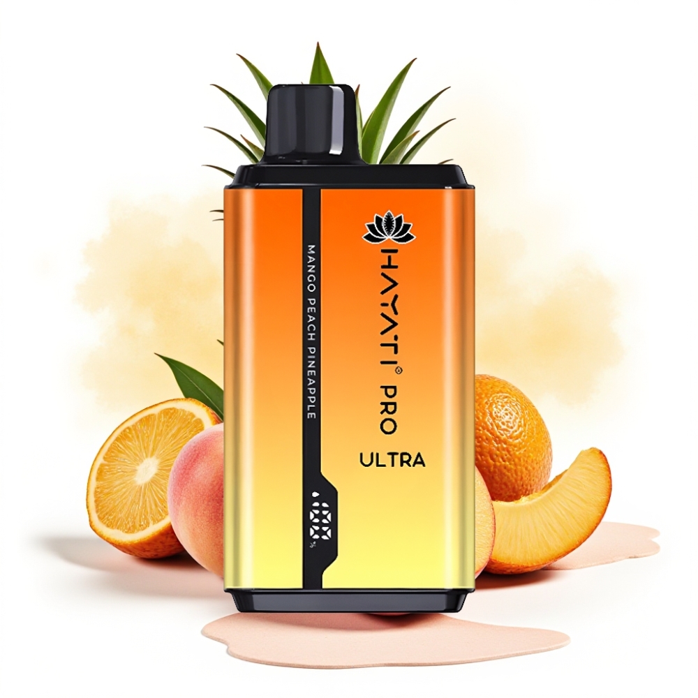 Hayati Pro Ultra 15000 Puffs 850mAh 24ml 2% Mango Peach Pineapple