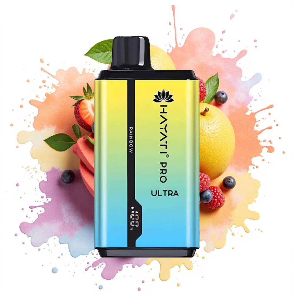 Hayati Pro Ultra 15000 Puffs 850mAh 24ml 2% Rainbow