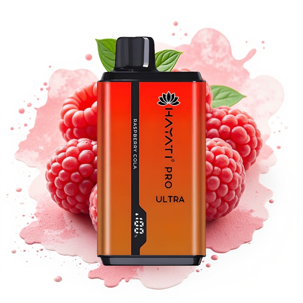 Hayati Pro Ultra 15000 Puffs 850mAh 2×12ml 2% Raspberry Cola