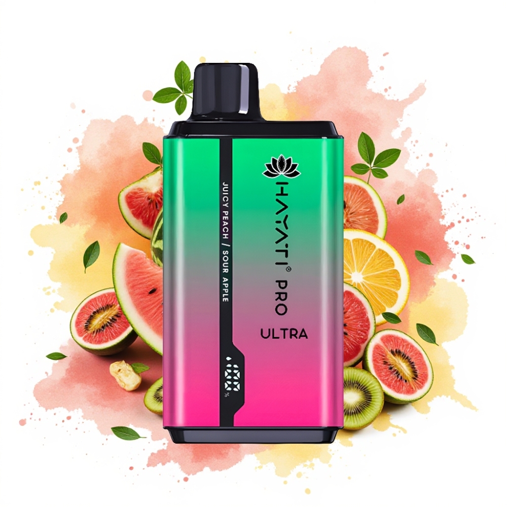 Hayati Pro Ultra 15000 Puffs 850mAh 2×12ml 2% Watermelon Kiwi Passionfruit