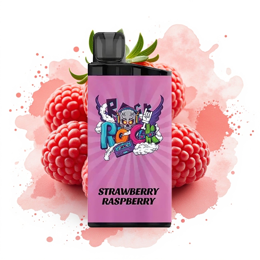 IGET Bar 3500 Puffs Strawberry Raspberry 1400mAh Mesh Coil Disposable Vape