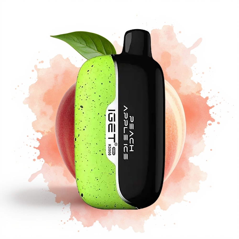 IGET Moon K5000 Puffs PC Mesh 1.35 Ohm Peach Apple