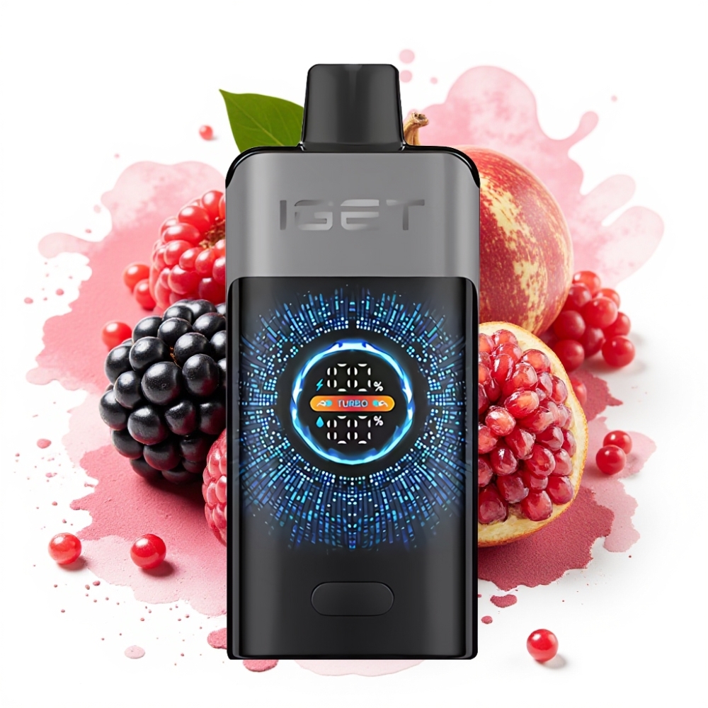 IGET ONE 12000 Puffs 2700mAh Dual Mesh Blackberry Cherry Pomegranate