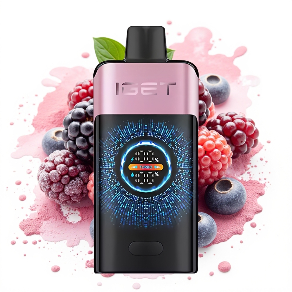IGET ONE 12000 Puffs 2700mAh Dual Mesh Blackberry Ice