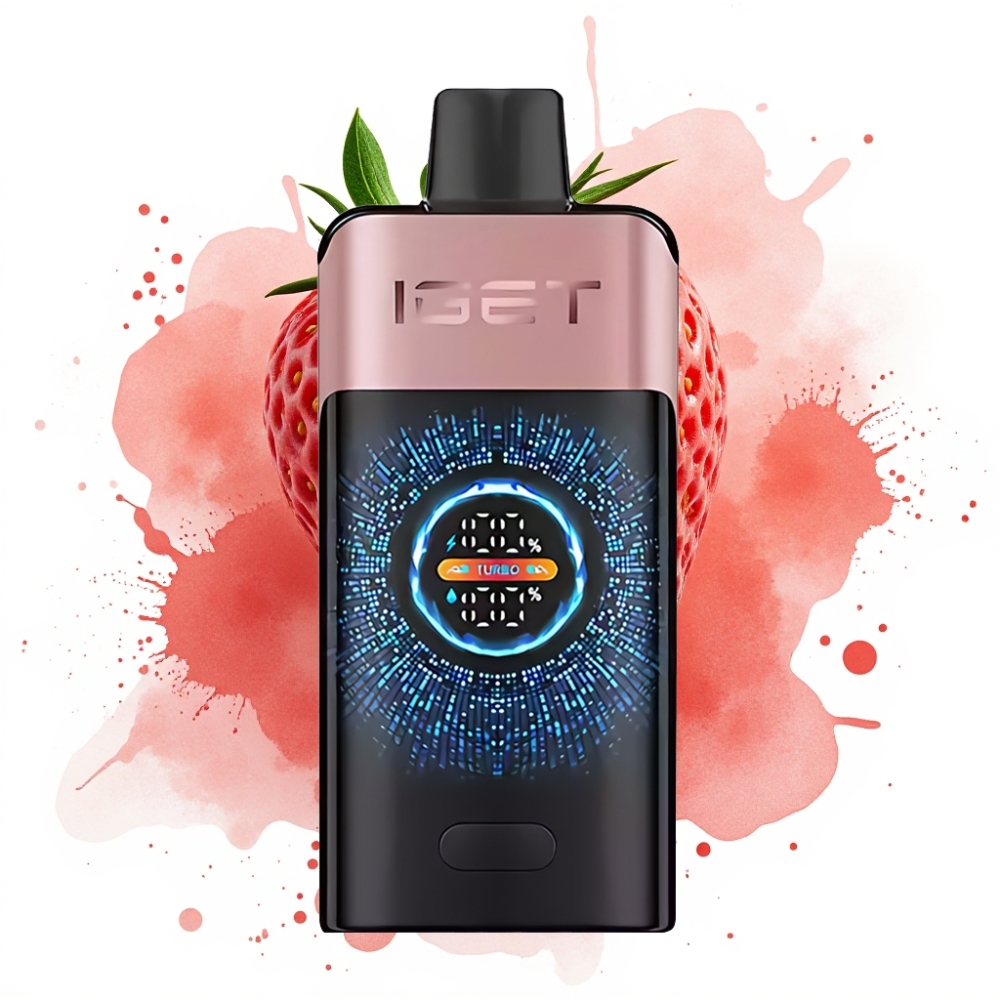 IGET ONE 12000 Puffs 2700mAh Dual Mesh Chupa Chups Strawberry