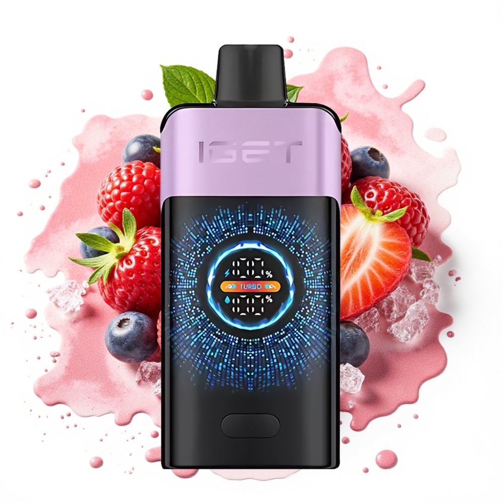 IGET ONE 12000 Puffs Turbo 2700mAh Dual Mesh Mixed Berries Ice