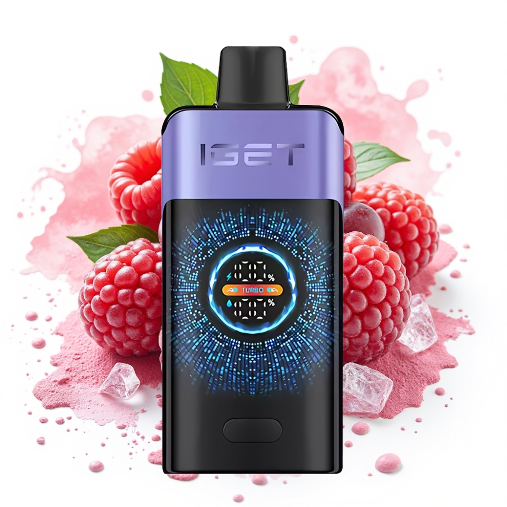 IGET ONE 12000 Puffs Turbo 2700mAh Dual Mesh Raspberry Grape Ice