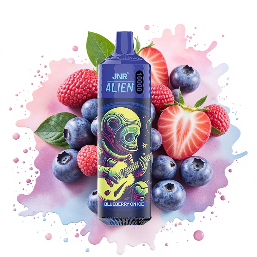 JNR Alien 10000 Puffs 20ml 850mAh Type-C Blueberry On Ice