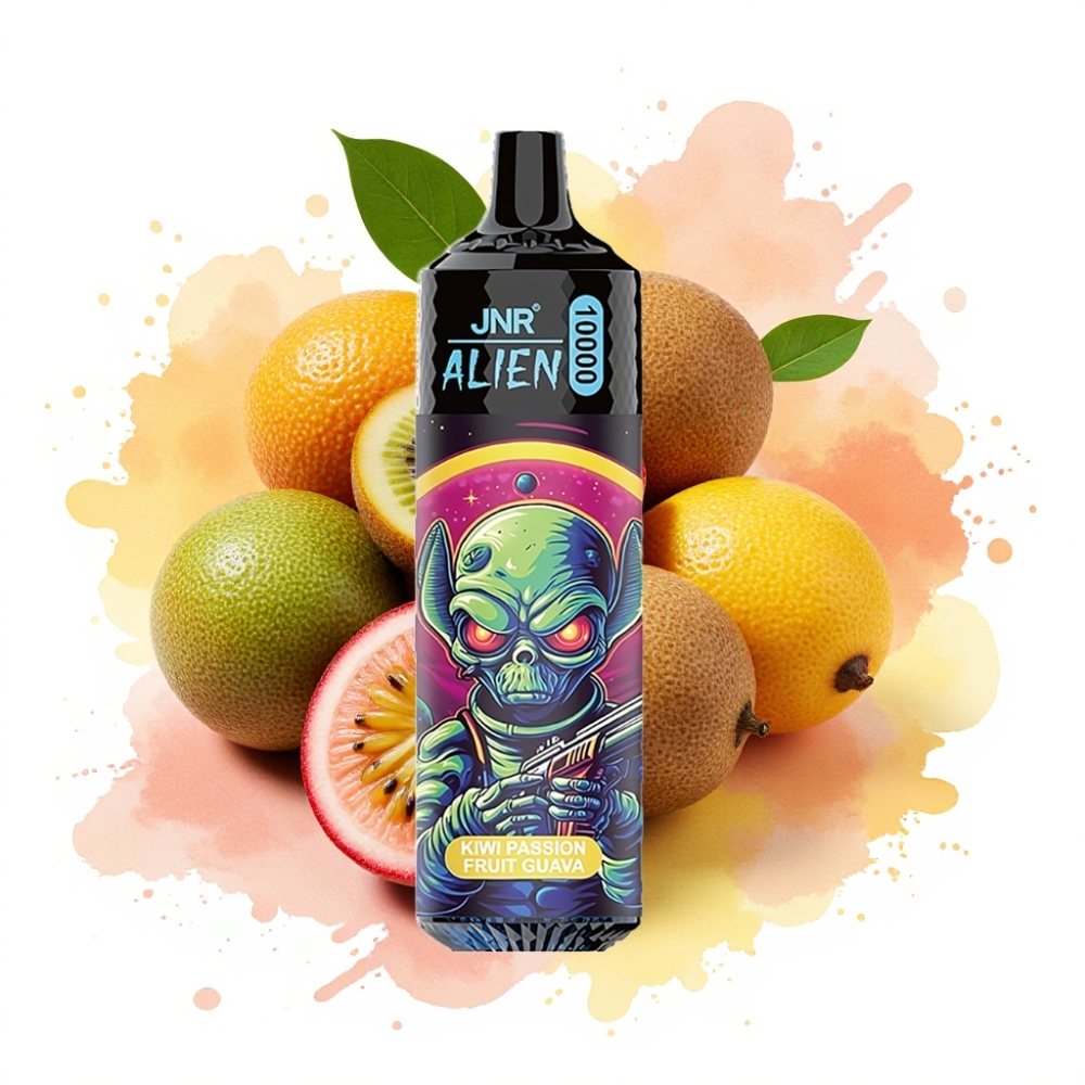 JNR Alien 10000 Puffs 850mAh 20mL Type-C RGB Kiwi Passion Fruit Guava