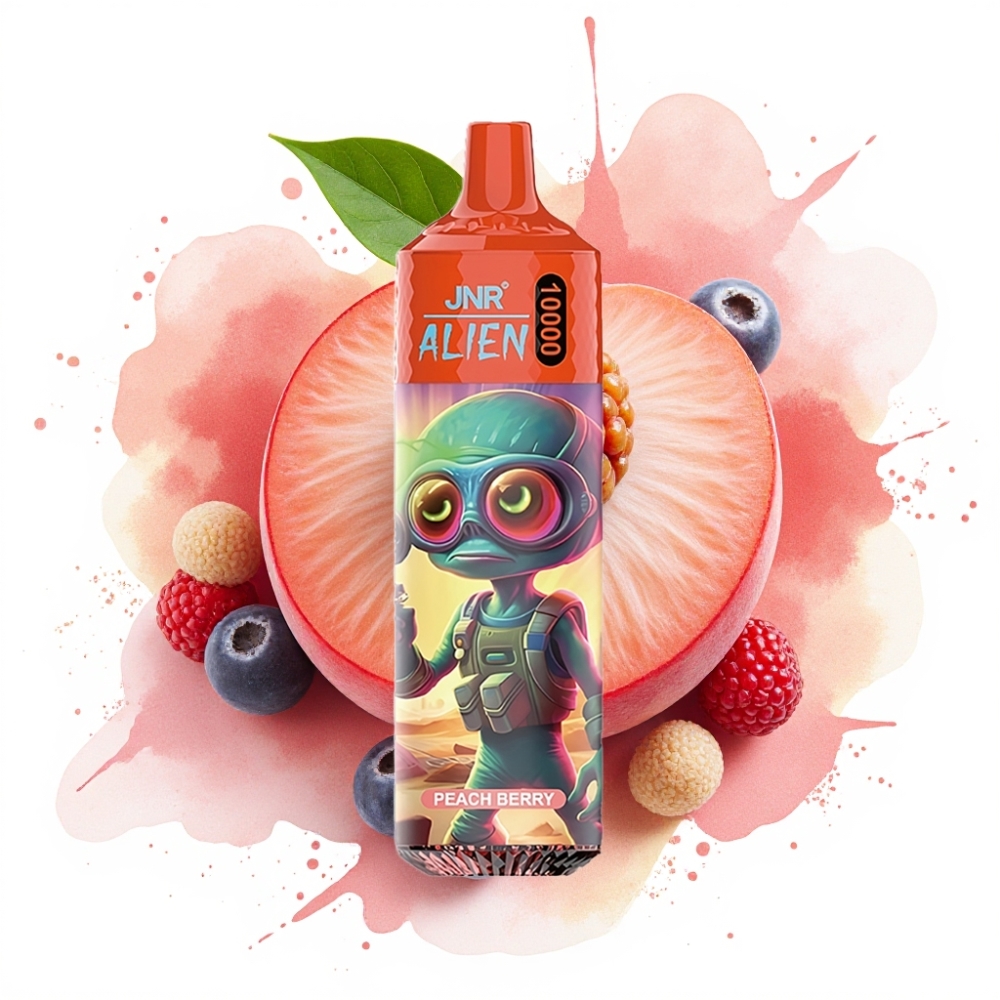 JNR Alien 10000 Puffs 850mAh 20ml Peach Berry