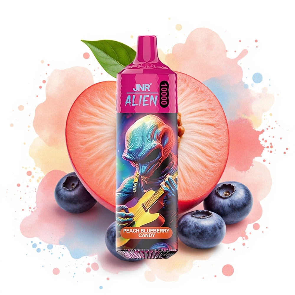 JNR Alien 10000 Puffs 850mAh 20ml Peach Blueberry Candy