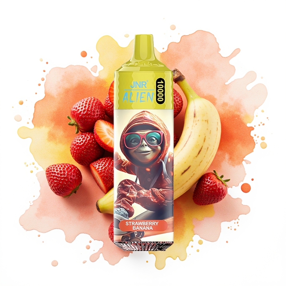 JNR Alien 10000 Puffs 850mAh 20ml Strawberry Banana