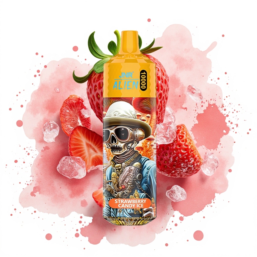 JNR Alien 10000 Puffs 850mAh 20ml Strawberry Candy Ice