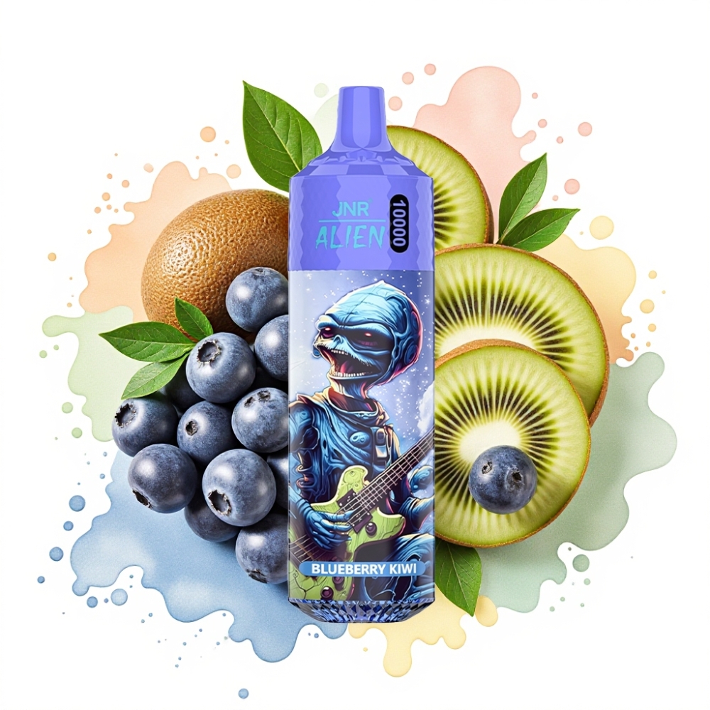 JNR Alien 10000 Puffs 850mAh 20ml Type-C RGB Blueberry Kiwi