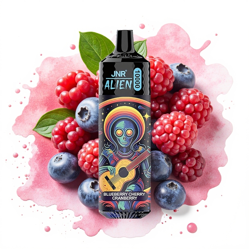 JNR Alien 10000 Puffs 850mAh Type-C RGB Blueberry Cherry Cranberry