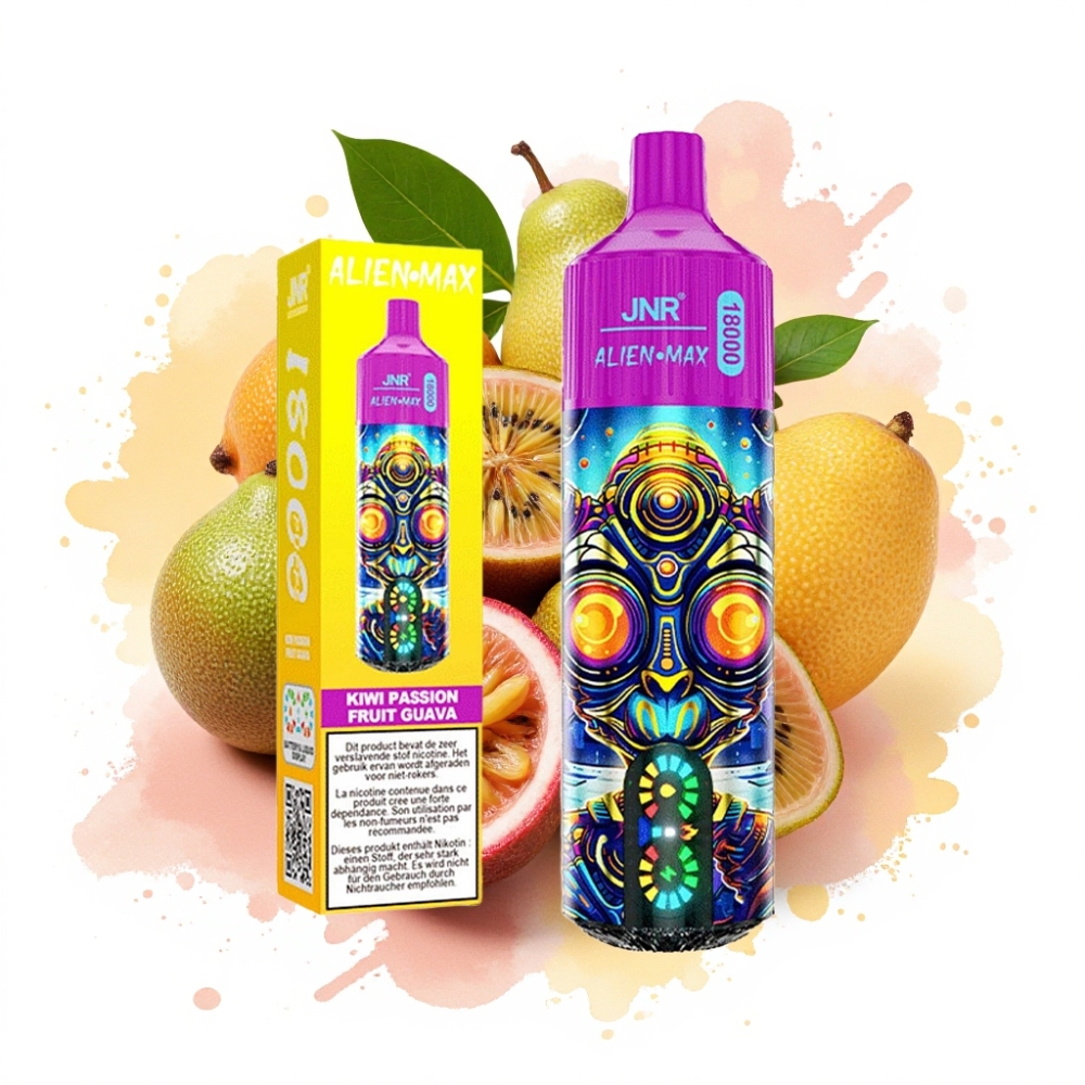 JNR Alien Max 18000 Puffs Dual Mesh 28ml Kiwi Passion Fruit Guava