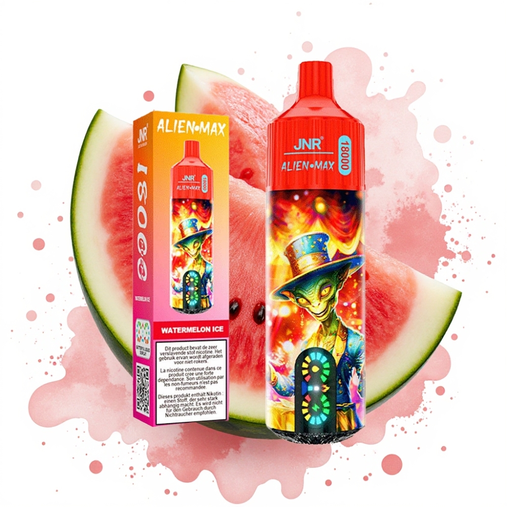 JNR Alien Max 18000 Puffs Dual Mesh 28ml Watermelon Ice