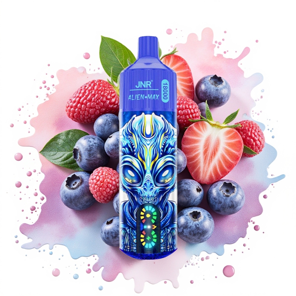 JNR Alien Max 18000 Puffs Dual Mesh Blueberry On Ice