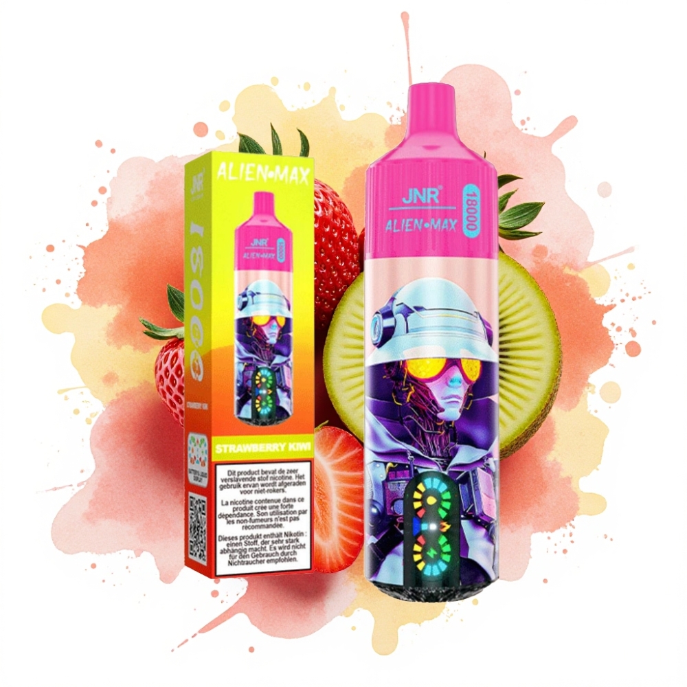 JNR Alien Max 18000 Puffs Dual Mesh Strawberry Kiwi