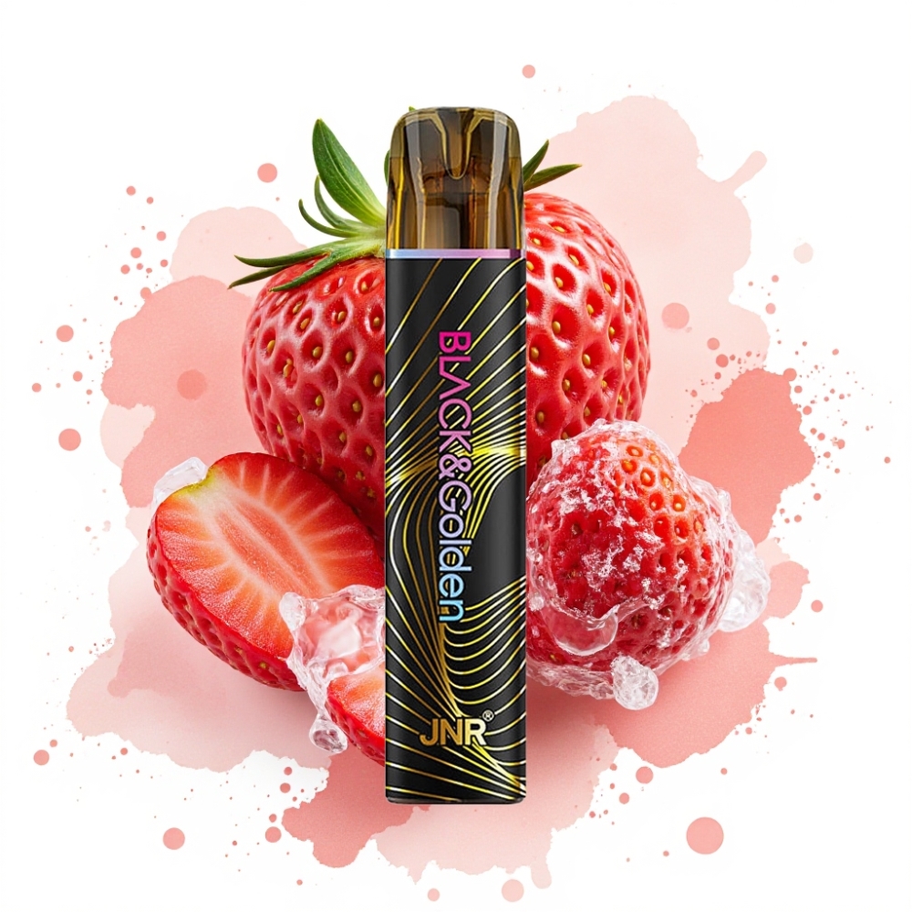 JNR Black&Golden 800 Puffs 550mAh 2% Nicotine Strawberry Ice Disposable Vape