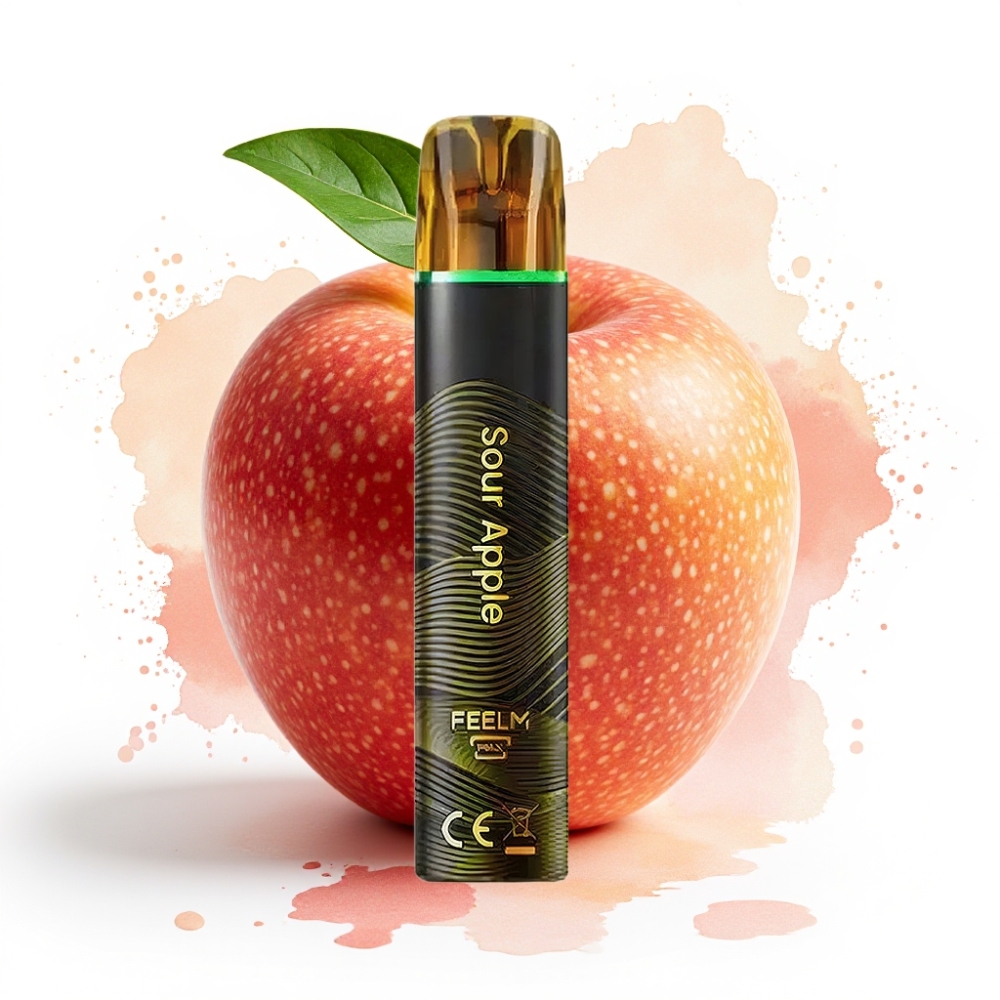 JNR Black&Golden 800 Puffs 550mAh 2% Sour Apple Disposable Vape