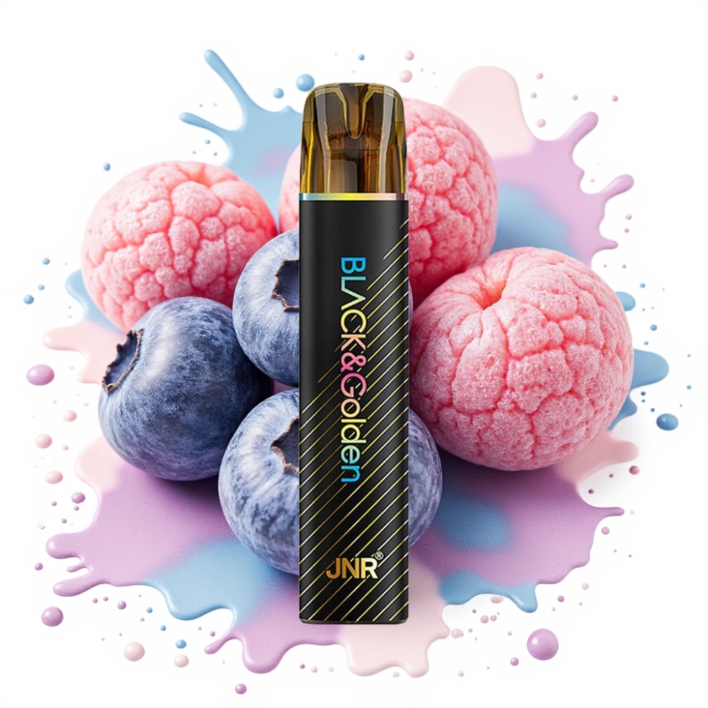 JNR Black&Golden 800 Puffs 550mAh 2ml TPD 2% Nicotine Blueberry Bubble Gum Disposable Vape