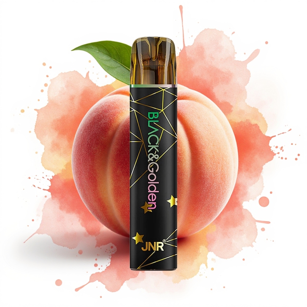 JNR Black&Golden 800 Puffs 550mAh 2ml TPD Fruit Peach Disposable Vape
