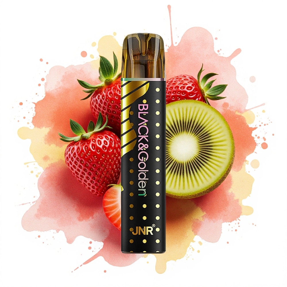 JNR Black&Golden 800 Puffs 550mAh 2ml TPD Strawberry Kiwi