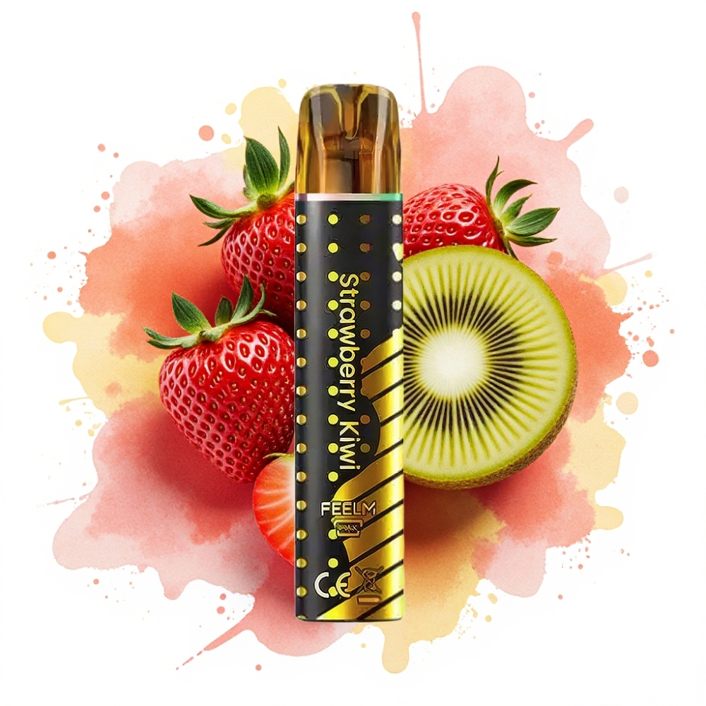 JNR Black&Golden 800 Puffs 550mAh 2ml TPD Strawberry Kiwi
