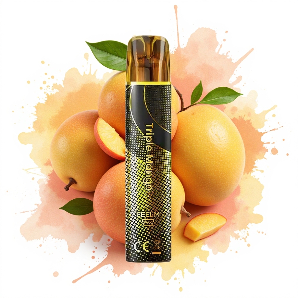 JNR Black&Golden 800 Puffs 550mAh 2ml TPD Triple Mango Disposable Vape