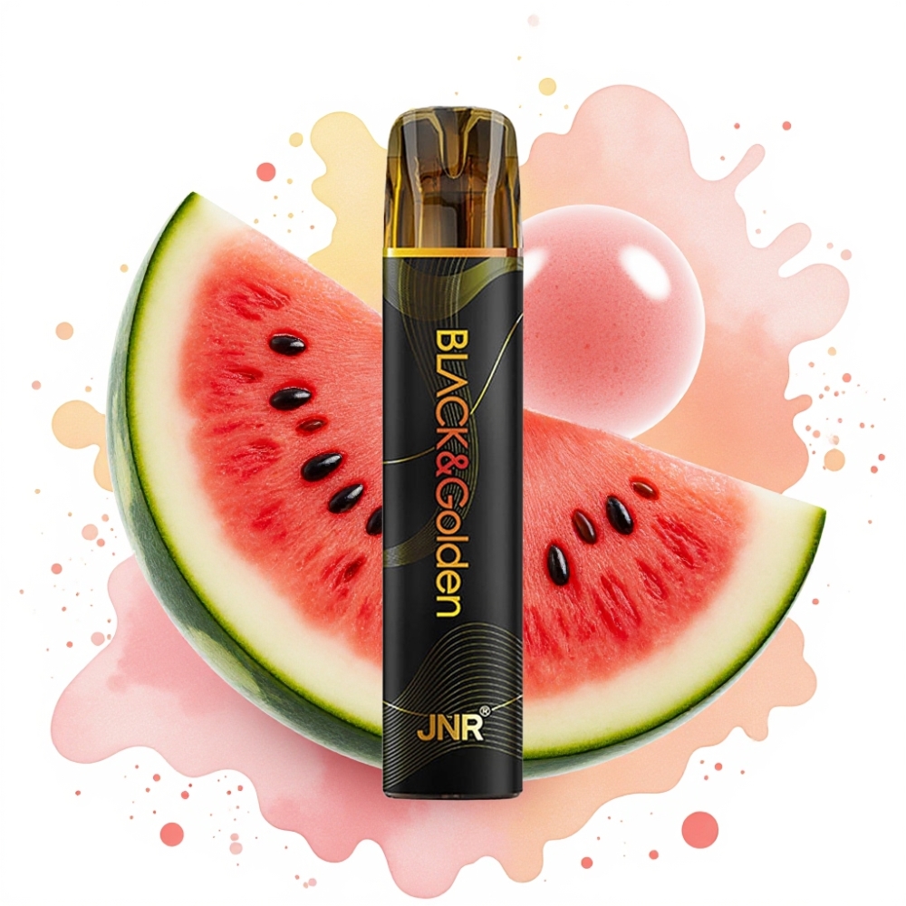 JNR Black&Golden 800 Puffs 550mAh 2ml TPD Watermelon Bubble Gum Disposable Vape
