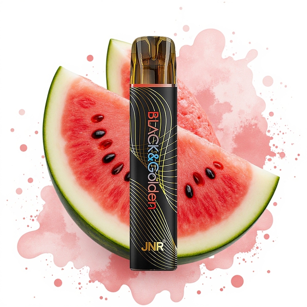 JNR Black&Golden 800 Puffs 550mAh 2ml TPD Watermelon Ice