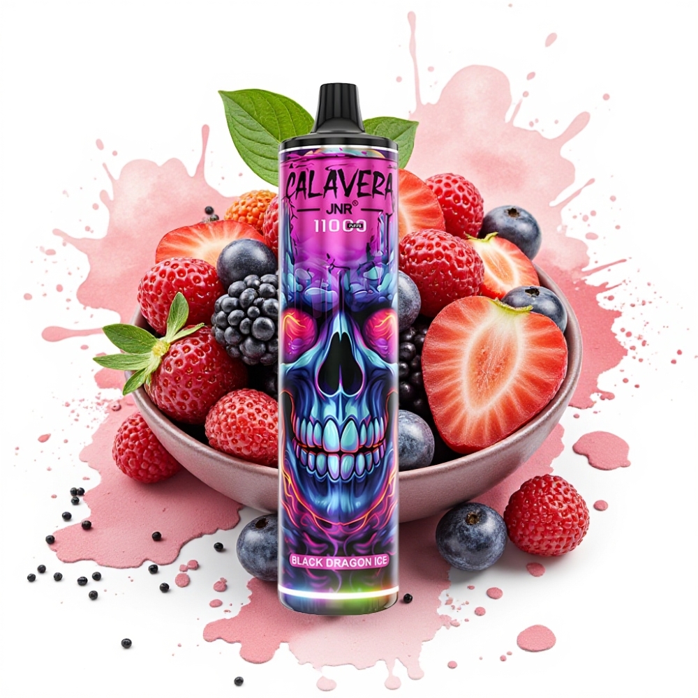 JNR Calavera 11000 Puffs 21ml 850mAh Type-C Black Dragon Ice